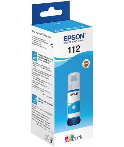 Epson T06C2 (112) Cyan Mavi Şişe Mürekkep C13T06C24A