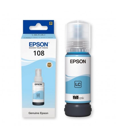 Epson T09C5 108 Light Cyan Açık Mavi Şişe Mürekkep T09C54 L18050-L8050