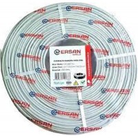 ERSAN ER-2201CU 2+1 1x0,22 mini Coax 2x0,22mm 250  metre CCTV Kamera Kablosu