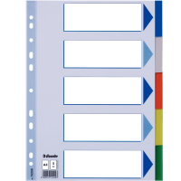Esselte Seperatör 5 Renkli Plastik A4 15259