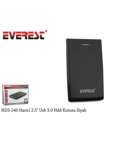 Everest HD3-240 Harici 2.5" Usb 3.0 Hdd Kutu Siyah