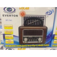 Everton Rt-741 Bluetooth -Fm-Am-Sw-Usb-Tf Card-Aux Nostaljik Radyo