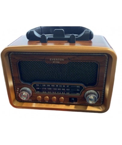 Everton Rt-768 Bluetooth  -Usb-Tf-Am-Fm-Sw-Tws-Usb Şarj Nostaljik Radyo