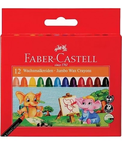 Faber-Castell Süper Yıkanabilir Mum Boya 12 Renk