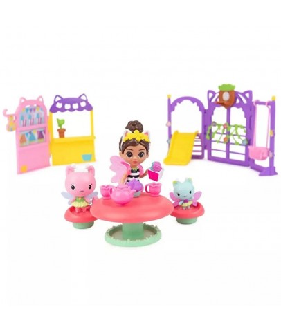 Gabbys Dollhouse Kitty Peri Bahçe Partisi Oyun Seti