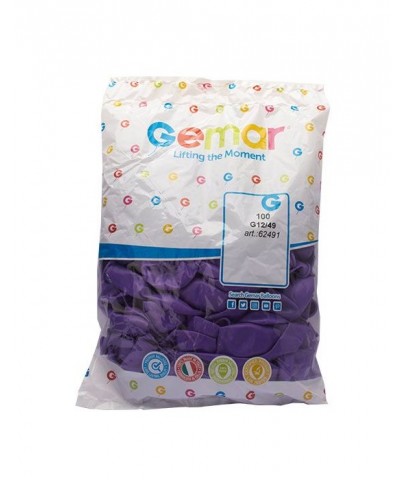 Gemar Balon G120 33Cm 100 Lü Lila #49