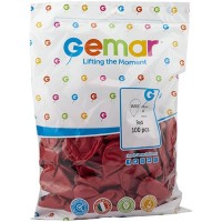 Gemar Metalik Balon Gm110 28Cm 100 Lü Kırmızı 053