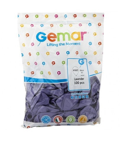 Gemar Metalik Balon Gm110 28Cm 100 Lü Mor 034