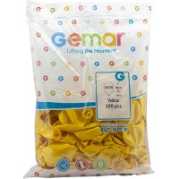 Gemar Metalik Balon Gm110 28Cm 100 Lü Sarı 030