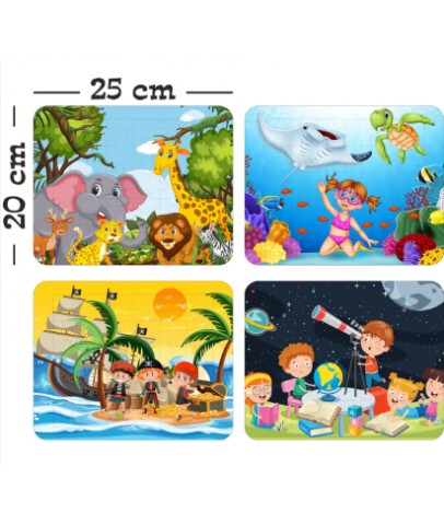 Gift Plus Ahşap Standart Puzzle 20x25