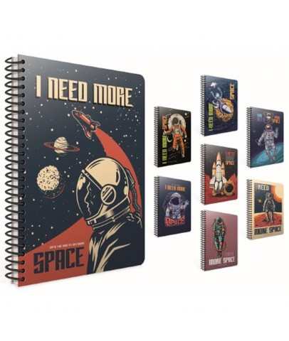 Gıpta Space Spiralli Karton Kapak Defter A4 80 Yp.Kare.