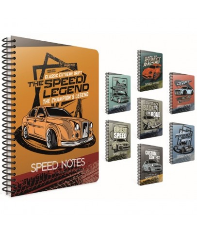 Gıpta Speed Notes Spiralli Karton Kapak Defter A4 80 Yp.Kare.