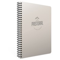 Gıpta Spiralli Plastik Kapak Defter Pastoral 17x24 72 YP Kare