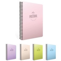 Gıpta Spiralli Plastik Kapak Defter Pastoral A4 160 Yp.Çiz.