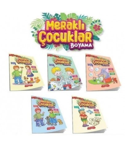 Gönül Yayıncılık Meraklı Çocuklar Boyama Kitabı -5