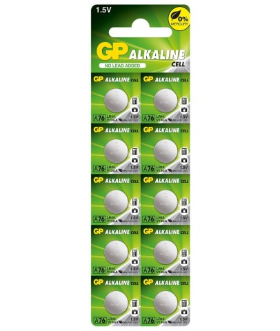 GP GPA76-2C10 LR44 Alkalin Düğme Pil 10'lu Paket