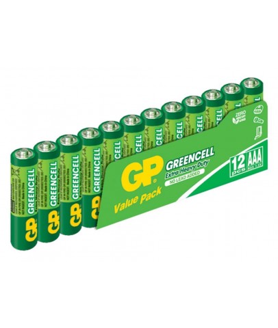 GP Greencel R03 AAA Boy İnce Çinko Kalem Pil 12'li Paket GP24G-VS12