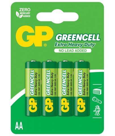 GP Greencel R6 AA Boy Çinko Kalem Pil 4'lü Paket GP15G-U4