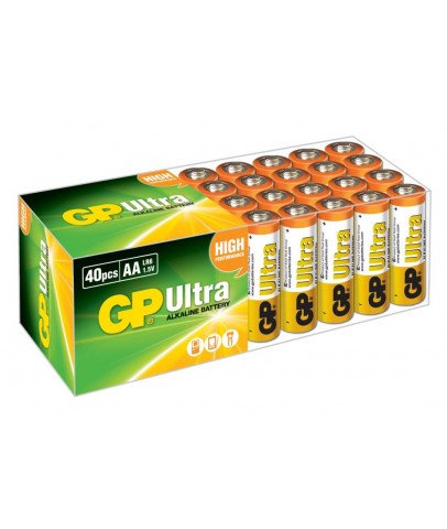 Gp LR6 AA Boy Ultra Alkalin Kalem Pil 40'lı Paket GP15AU-2B40