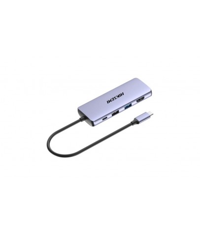 Hiksemi HS-HUB-DS8 Type-C To HDMI+USB3-3+USB2+SD-TF+PD Çoklayıcı