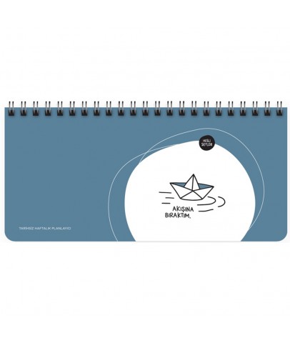 Hisli Şeyler Spiralli Planner Akışına Bıraktım 13x27