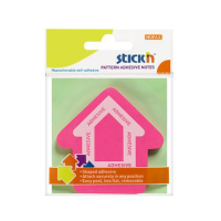 Hopax Stıckn Yapışkanlı Not Kağıdı Ok Şekilli 50 YP 70x70 Pembe 21542