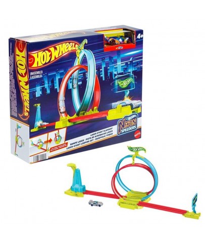 Hot Wheels Neon Yarışlar Çifte Çemberde Yarış Seti MTL-HPC05