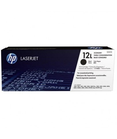 HP 12L Black Siyah 1.000 Sayfa Düşük Kapasite Toner Q2612L