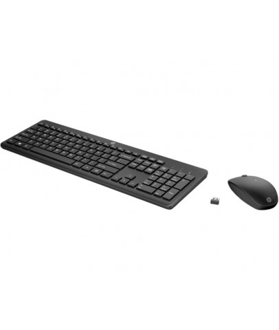 HP 230 18H24AA Kablosuz Klavye+ Mouse Set 2.4Ghz (2 x AAA keyboard; 1 x AA Mouse) Siyah