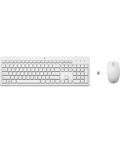 HP 230 3L1F0AA Kablosuz Klavye & Mouse Kombo Beyaz 1600dpı (2 x AAA (keyboard); 1 x AA (mouse)