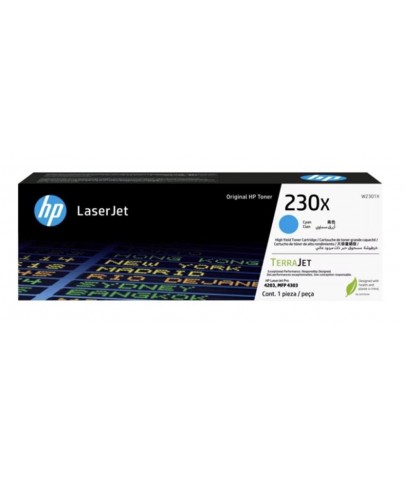 HP 230X Cyan Mavi 5.500 Sayfa Toner W2301X