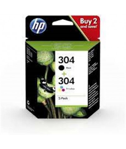 HP 304 Black-Color Siyah-Renkli Multi Paket 3JB05AE