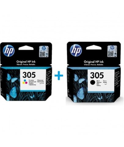 HP 3YM60AE + 3YM61AE 305 Siyah + Renkli Kartuş Seti