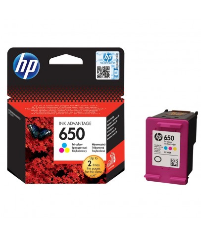 HP 650 Color Renkli Kartuş CZ102AE