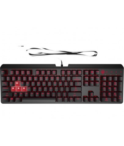 HP 6YW76AA Omen Encoder LED Kablolu Mekanik Oyuncu Klavyesi  RGB (Cherry MX Red)