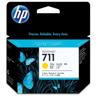 HP 711 Yellow Sarı 29ML 3lü Plotter Kartuş Seti CZ136A