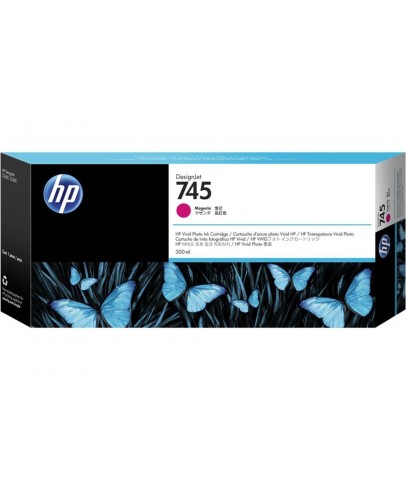 HP 745 Magenta Kırmızı 300ML Plotter Kartuşu F9K01A