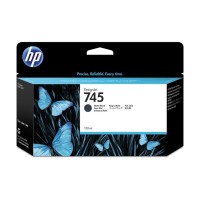 HP 745 Matte Black Mat Siyah 130ML Plotter Kartuşu F9J99A