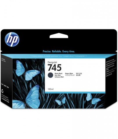 HP 745 Matte Black Mat Siyah 130ML Plotter Kartuşu F9J99A