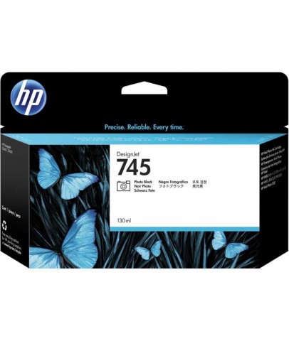 HP 745 Photo Black Fotoğraf Siyah 130ML Plotter Kartuşu F9J98A