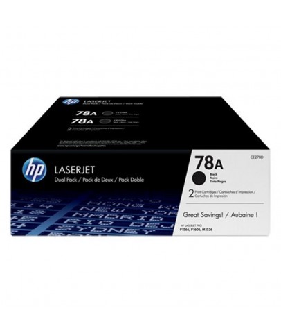 HP 78AF Black Siyah Çiftli 2.100 Sayfa Toner CE278AF