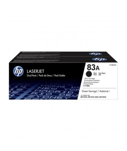 HP 83AF Black Siyah Çiftli 1.500 Sayfa Toner CF283AF