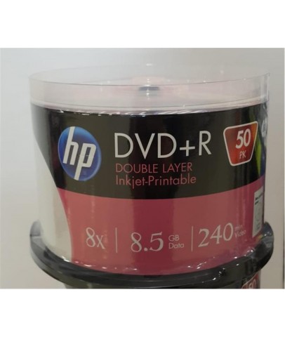 HP DVD+R DL 8.5GB Printable 50 Cakebox