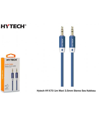 Hytech HY-X70 1m Siyah 3.5mm Stereo Ses Kablosu