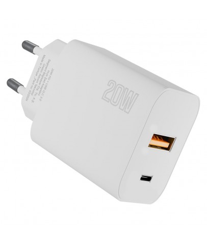 Hytech HY-XE46 Type USB-C 20W PD +USB QC 3.0 Hızlı Ev Şarj Adaptörü