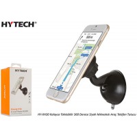 Hytech HY-XH30 Kolayca Takılabilir 360 Derece Siyah Mıknatıslı Telefon Tutucu