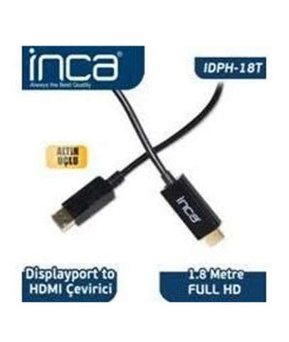 Inca IDPH-18T Displayport To Hdmı Kablo 1.8mt