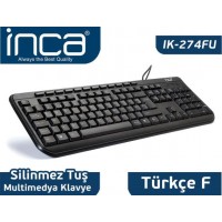 Inca IK-274FU f-usb Multimedya Black Laser Prınt Klavye