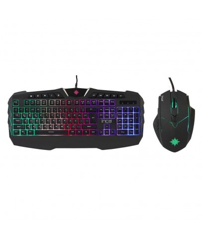 INCA IKG-310 Ruthless Rainbow Efect Gaming Klavye Mouse Set