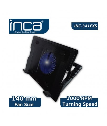 Inca Inc-341FXS Siyah Ergonomik Sessiz Usb Notebook Soğutucu